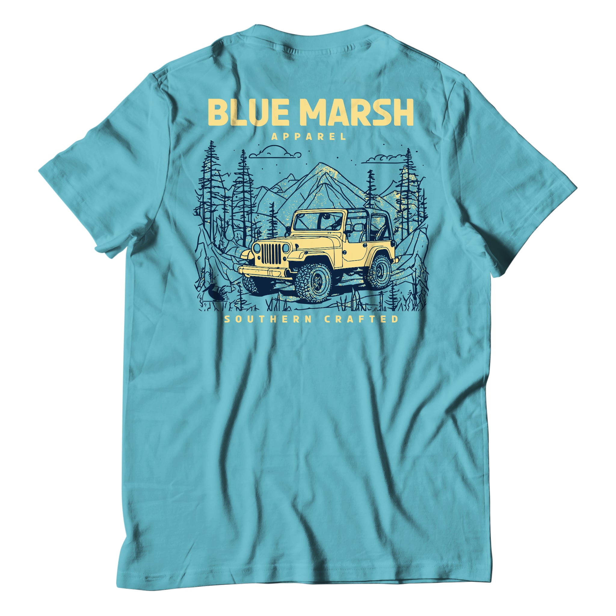 Turquoise Take the High Road Tee