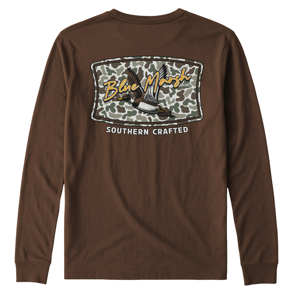 Chestnut Long Sleeve Duck Camouflage T-shirt
