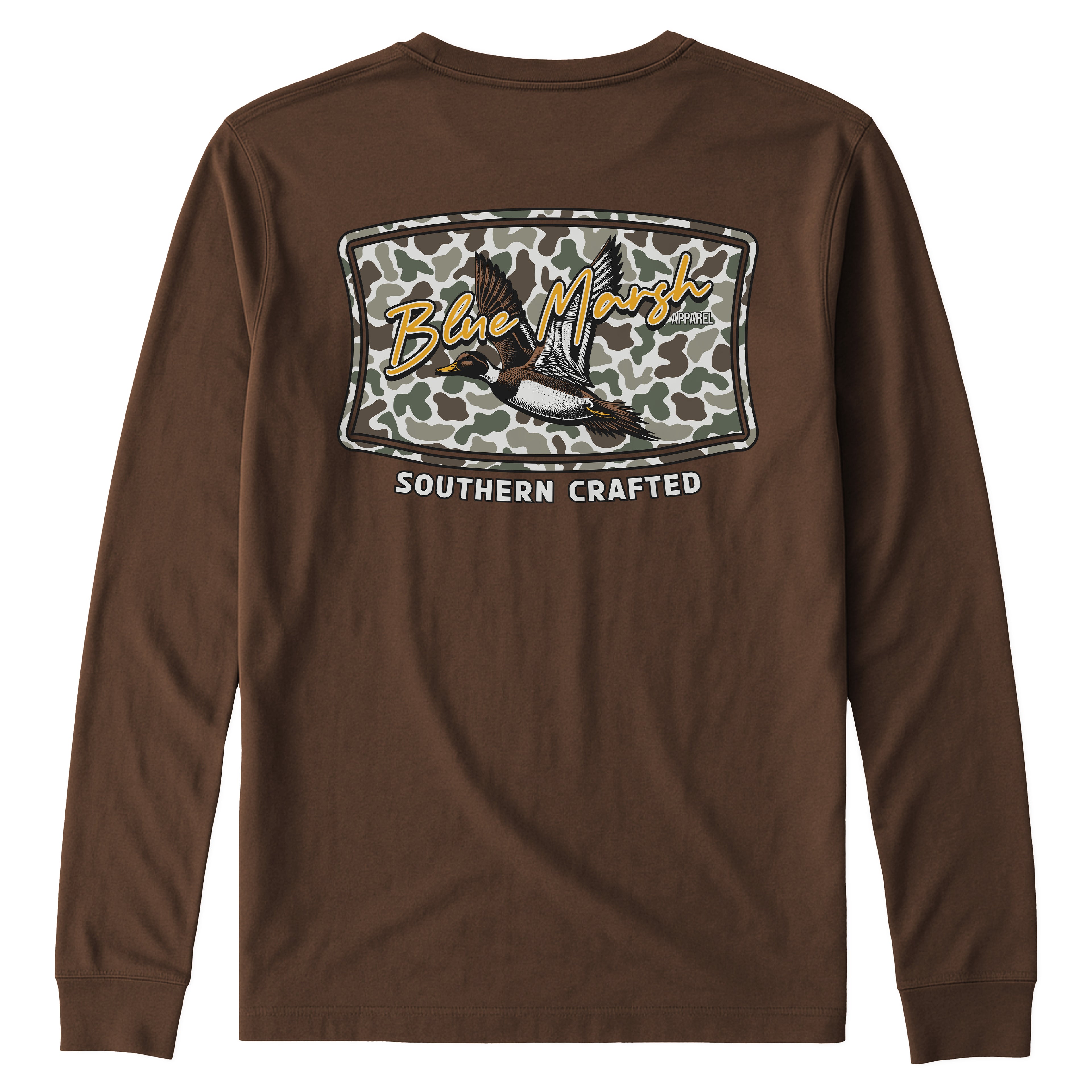 Chestnut Long Sleeve Duck Camouflage T-shirt