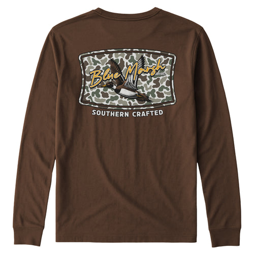 Chestnut Long Sleeve Duck Camouflage T-shirt