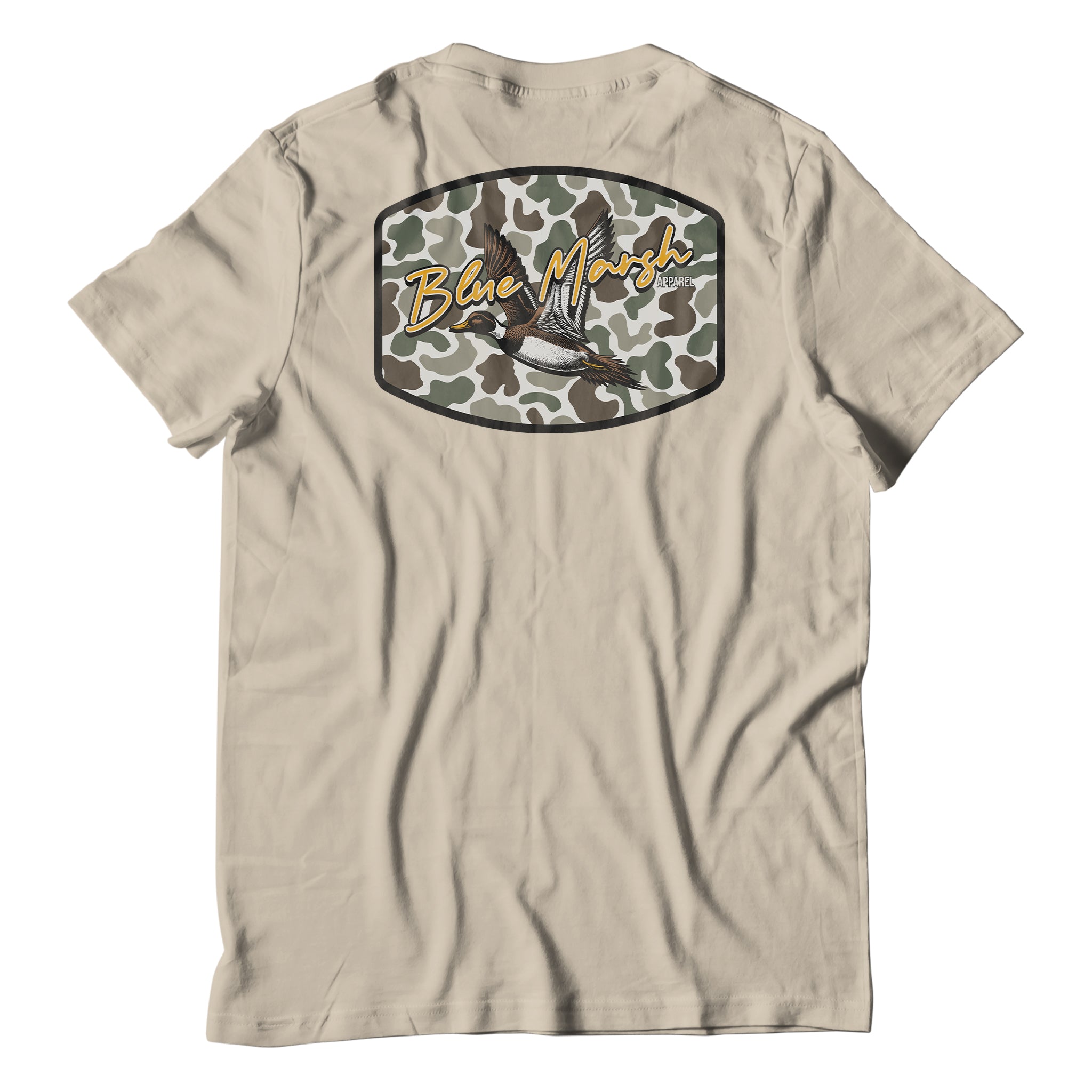 New Blue Marsh Duck Camo Tee