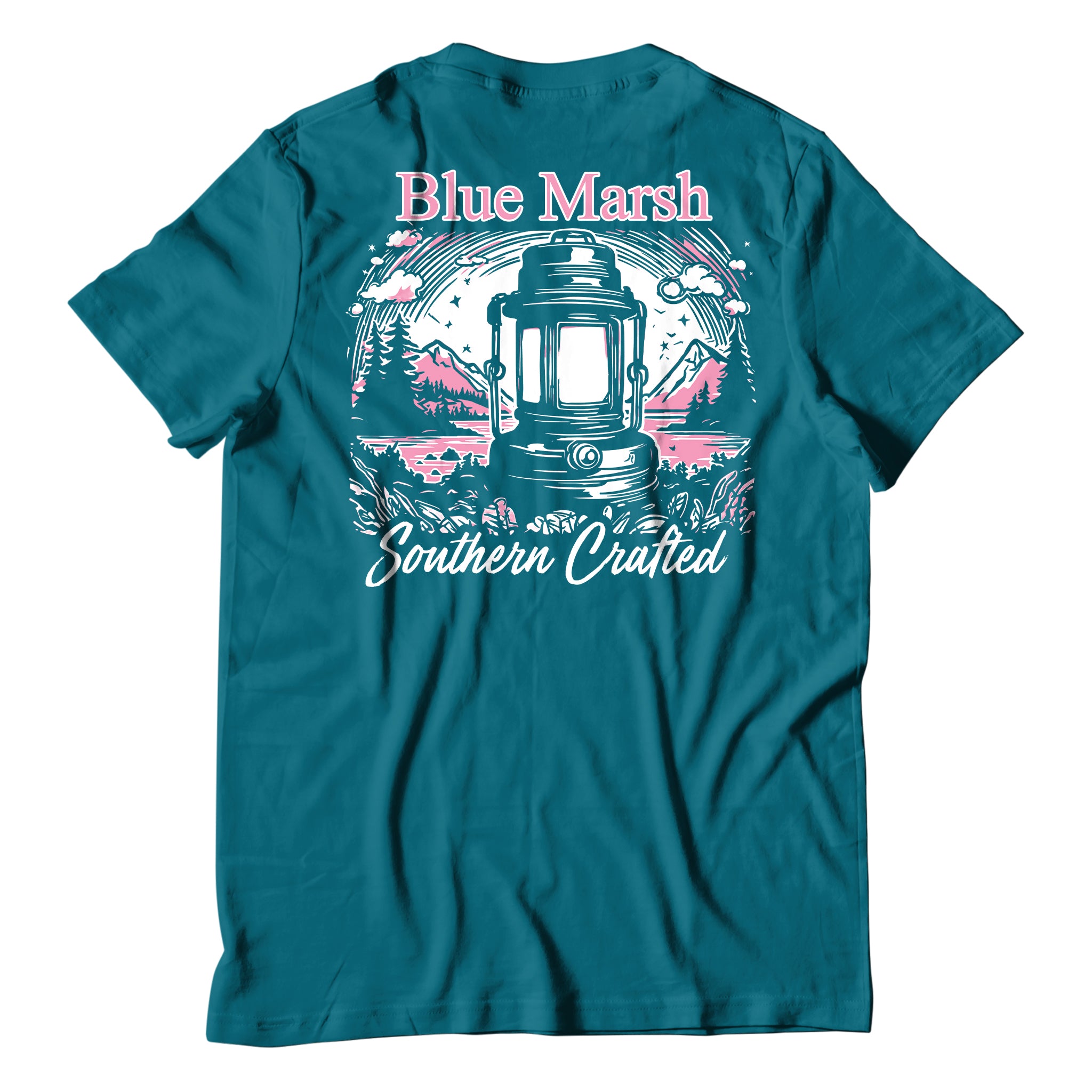 Teal Southern Nights, Mountain Lights Tee